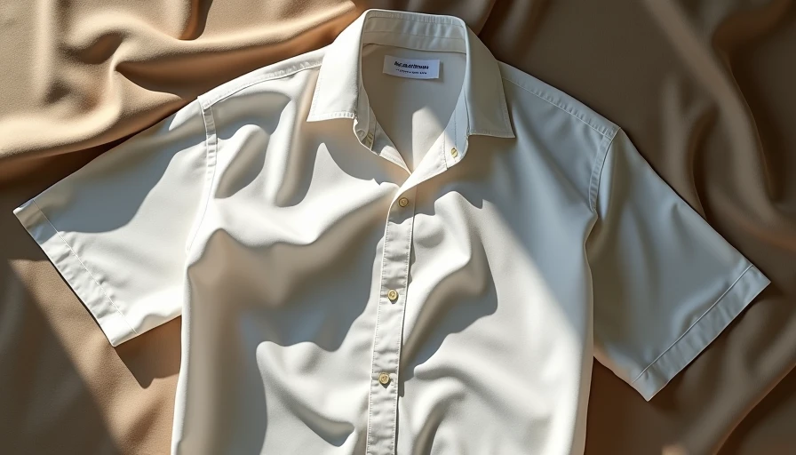  Vince white Pima cotton shirt folded on linen showing slightly see-through fabric and relaxed fit