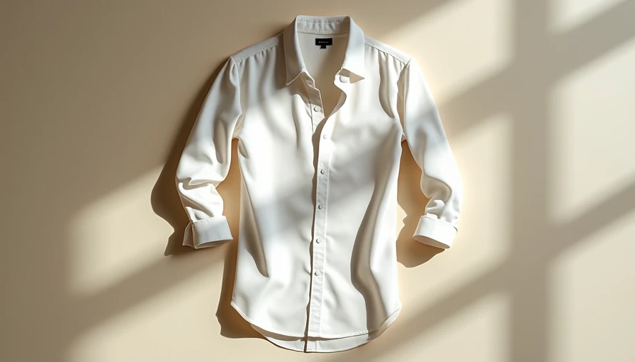 Equipment white silk shirt with loose button hanging on wooden hanger showing slim fit and sheen