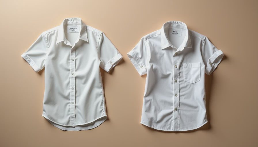 Equipment vs Vince — Which Premium White Shirt Actually Lasts Side by side comparison of Equipment white silk shirt and Vince white cotton shirt showing fit fabric and durability differences