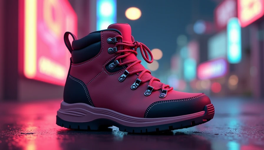 Visual context for women's hiking boots