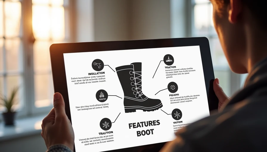 Visual context for mens winter boots
