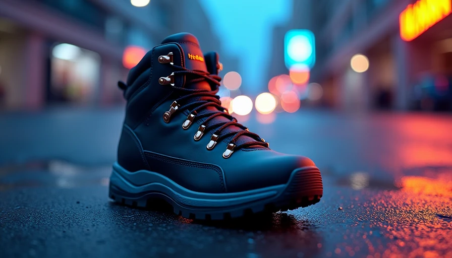 Visual context for waterproof hiking shoes boots