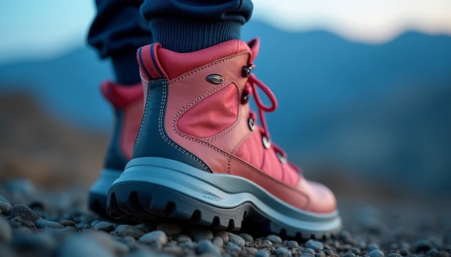 Visual context for womens hiking shoes
