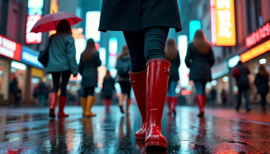 Visual context for rain boots women