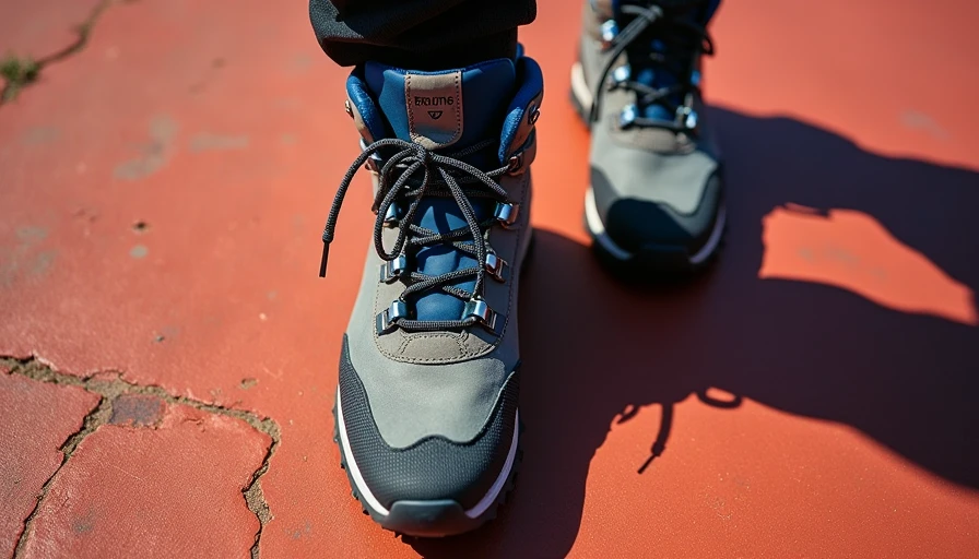 Illustration for waterproof hiking boots