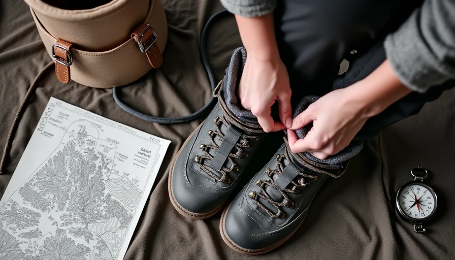 Illustration for women's hiking shoes