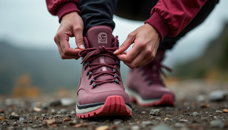 Illustration for hiking shoes for men