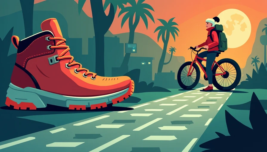 Visual context for women's hiking sneaker