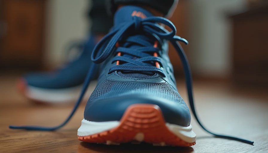 Visual context for walking sneakers